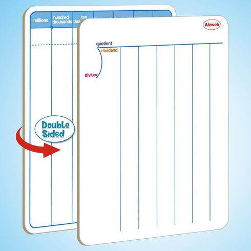 Dry Erase Long Division Whiteboard by Aizweb