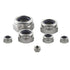 PDETVEO 50PCS 304 M5-0.8 Stainless Steel Lock Nuts, Nylon Insert Hex Lock Nuts