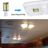 T5 T10 Wedge Base LED Light Bulb: High Brightness 12VAC/DC 3Watt 2700K-3000K Warm White for Outdoor Lighting, Pack of 6