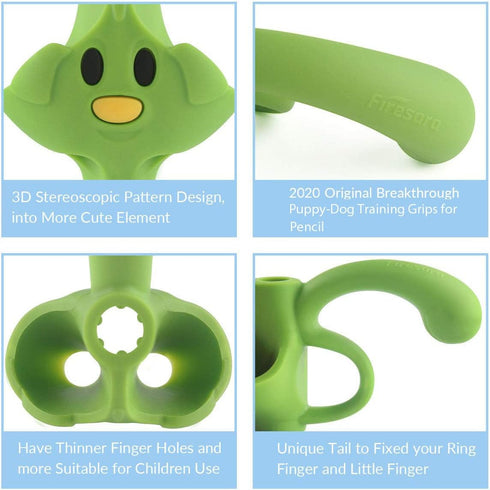 Training Grips for Pencil, Firesara Training Grips for Kids Handwriting Ergonomic 5 Fingers Fixed Sets for Posture