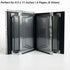 8.5 11, 2 Pack 4 8 Restaurant Menu Covers x Menu Holder Faux Leather Menu Book with Clear PVC Sleeves, Page View