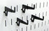 Wall Control Long Reach Hook Pack, 2-7/8in, Slotted Metal Pegboard Hooks, Black