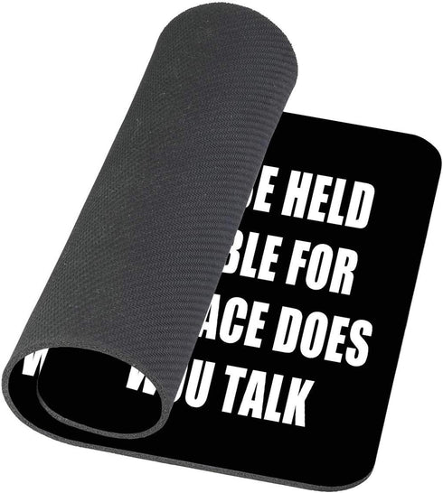 Quote Mouse Pad Custom - I Can Not Be Held Responsible for What My Face Does, Thick Mouse Pad 9.5 X 7.9 Inch