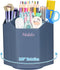 Desk Organizer, 360° Rotating 5 Compartment Marker Pen Holder, Makeup Brush Holder for Office, Classroom, Home (Grey)