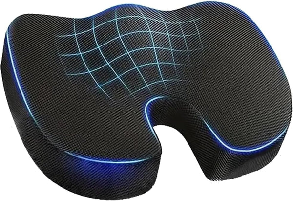 Generic Memory Foam Seat Cushion for Office Chair, Car, Airplane, Bleachers Orthopedic Chair