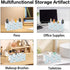 Ainavmxzs 4 Cute Cartoon Tooth Crown Acrylic Makeup Brush Holder With Compartments Hair Product Organizer Pen Holder