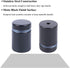Osring 3/4 x 2 Inch Sign Standoff Mounting Hardware, Black Screw Standoffs for Acrylic Board, Glass Panel, 8 Pack