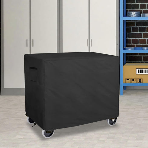 500-Pound 35''L 18.5''W 31''H(Black) Bitubi Service Cart Cover for Capacity Service Utility Cart,Heavy Duty Waterproof