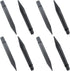 8PCS 8.25 Inch Torch Stake Pathway Light Replacement, Plastic Solar Stake for Garden and Pathway Lamps (Head Dia