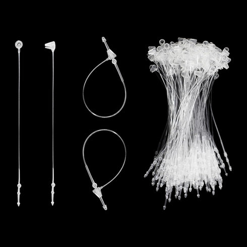 2000Pcs White Plastic Fastener Hang Tag Snap Lock Price Pins for Retail Store (3 Inch)