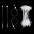 2000Pcs White Plastic Fastener Hang Tag Snap Lock Price Pins for Retail Store (3 Inch)