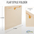 Manila File Jackets - Flat-No Expansion - Letter Size - 10 Pack