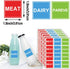 Remerabel 120 1.5 1.5 inch Pcs Color Coded Kosher Food Sticker x Dishwasher Safe Labels Meat Dairy Pareve