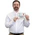 (Pack 4) 5 x7 inch 5 SmartSign of Please Do Not Flush Feminine Products, Trash Or Disposable Wipes Labels with Symbols