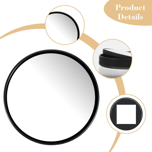 Bremorou 2 2.36" PCS Cubicle Mirror to See Behind You Adjustable Monitor Rear View Mirror for Office Desk Office