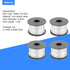 4pcs Wire Rebar Tie Wire - 110m Length, 0.8mm Diameter Steel Rebar Tie Wire Rolls for Automatic Tying Machine