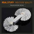 2PCS Metric & Imperial Screw Gauge, SAE Whitworth 55 Degree & Metric 60 Degree Thread Pitch Gauge for Industrial
