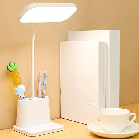 Desk Lamp Foldable Reading Lamp With Pen Holder, 3 Grade Light Adjustment,
