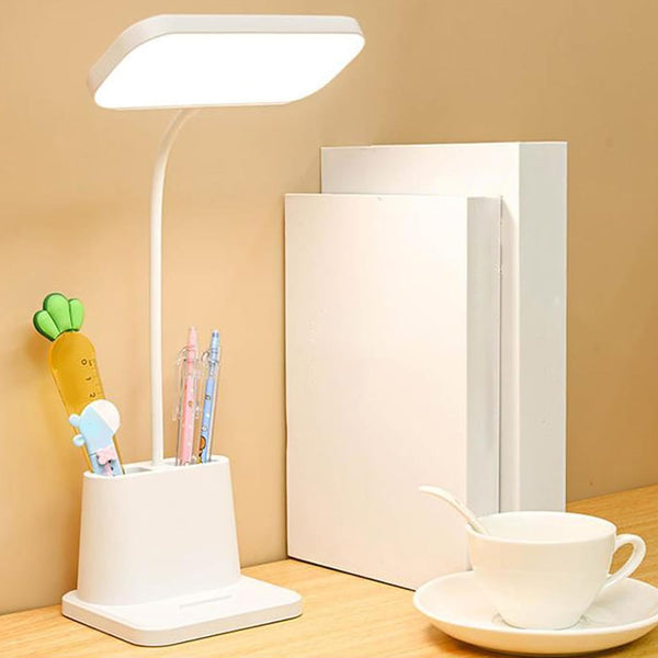 Desk Lamp Foldable Reading Lamp With Pen Holder, 3 Grade Light Adjustment,