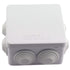 DGZZI 1PC ABS Plastic IP55 Waterproof Junction Box, DIY Outdoor Electrical Connection Box 85x85x50mm (3.4"x3.4"x2")