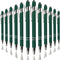 Ballpoint Pen with Stylus Tip - Soft Touch Click Metal Pen, 1.0mm Medium Point, Black Ink, 12 Count Dark Green