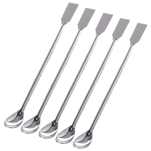15Pcs Stainless Steel Lab Spatula Micro Scoop - Reagent Laboratory Mixing Spatula 22cm Long Sampling Spoon
