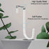 6 Pack Over The Door Hooks, Soft Rubber Surface to Prevent Scratches, White Door Hangers for Bathroom, Kitchen