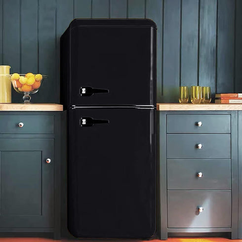 Glossy Black Contact Paper - Shiny Peel and Stick Wallpaper for Kitchen Cabinets, 15.8" 118.1"