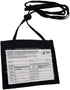 Nylon Neck Wallet Badge Holder with Lanyard - 4 X 3 Credential & Travel Badge Holder with 3 Pockets by Specialist ID