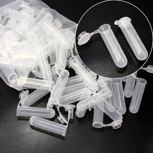 5ml Microcentrifuge Tubes 300PCS, Clear Round Centrifuge Small Sample Bottle Vials for Lab, Plastic Snap Tubes