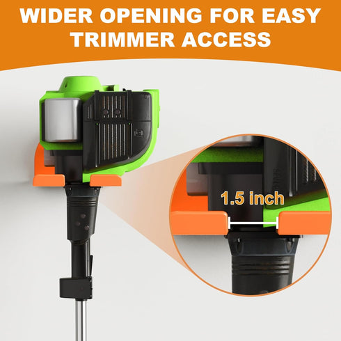 Trimmer, Trimmer, 2 Pack Weedeater Hanger, Heavy Duty Weed Eater Hanger Wall Mount, Garden Power Tool Holder