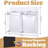 Jaloro 8 Pack 12 9.5 Inch 2 Magnetic File Holder for Refrigerator x Hanging Paper Organizer White Board Organizer