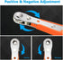 Mini Ratchet Wrench, Right Angle Phillips Magnetic Screwdriver for Tight Spaces, 1/4" Drive Offset