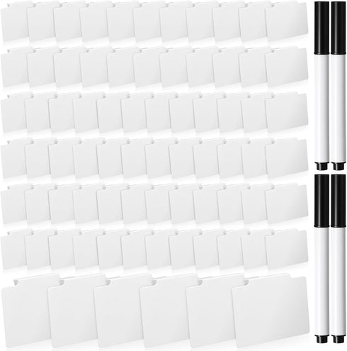 Chinco 80 Pcs Basket Label Clips Set Include 76 Removable Kitchen Clip