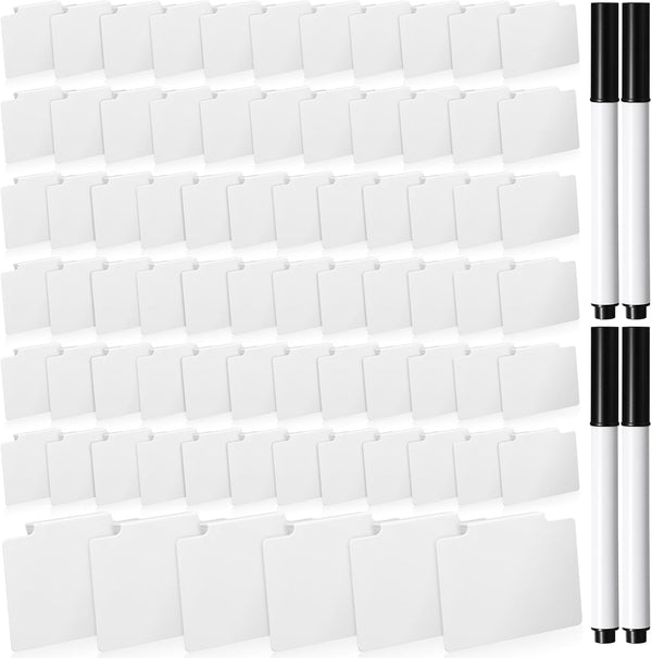 Chinco 80 Pcs Basket Label Clips Set Include 76 Removable Kitchen Clip