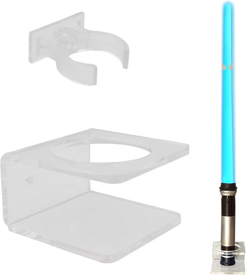 YYST Clear Light Saber Wall Mount Rack with Hardware Included