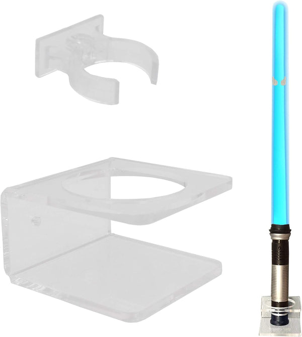 YYST Clear Light Saber Wall Mount Rack with Hardware Included