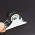 Floyutin 1 inch Rigid No-Swivel Plate Casters, Small Rubber Wheels for Furniture (6 Packs)