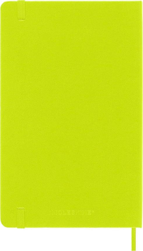 Moleskine Classic Notebook, Hard Cover, Large (5" x 8.25") Ruled/Lined, Lemon Green, 240 Pages