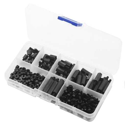 ShareGoo M3 Nylon Standoffs Hex Spacers Screws Nuts Assorted Kit for RC FPV Drone Quadcopter Frame, 180PCS