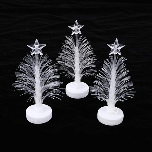 2 Uonlytech Color Changing Night Lights Pcs Christmas Tree Night Light Colorful Changing Fiber Optic Christmas