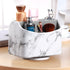 Leather 360° Rotatable Remote Control Holder, Nightstand Caddy for Office Supplies, Spinning Storage Box for Pen, Mail,