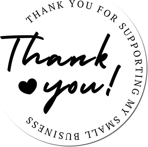 Packaging 1-5/8" Pre-Inked Grateful Heart Custom Thank You Stamper | Personalized Business Rubber Stamp for Small