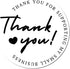 Packaging 1-5/8" Pre-Inked Grateful Heart Custom Thank You Stamper | Personalized Business Rubber Stamp for Small