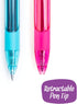 WallDeca Colored Gel Pens Set - 12 Count - Fine Point Gel Pens for Note Taking and Everyday Writing