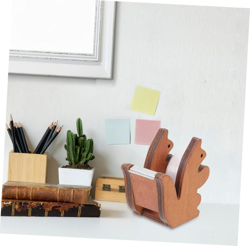 Packing Tape Cutter, Small Desktop Tape Dispenser, Kawaii Animal Tape Holder, Refill Tape Roller