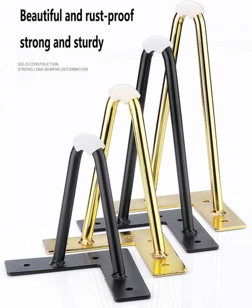 ZHAO SHOP 1PCS Light Luxury V-Shaped Sofa Foot Cabinet Foot Bedside Table Leg Metal Cabinet Foot Tv Cabinet Support