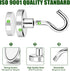 MIKEDE N52 Strong Magnetic Hooks - 28lbs Heavy Duty Earth Magnets with Hooks for Indoor & Outdoor Use