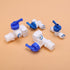 5 Pack Tee Quick Connect Valve 19mm to 6.5mm + 5 Pack 6.5mm Ball Valve for PE Pipes, 10M 1/4" Water Supply Tube
