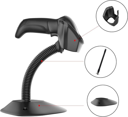 symcode Universal Barcode Scanner Stand Hands Free Barcode Scanning Barcode Scanner Cradle Holder Base Angle and Height